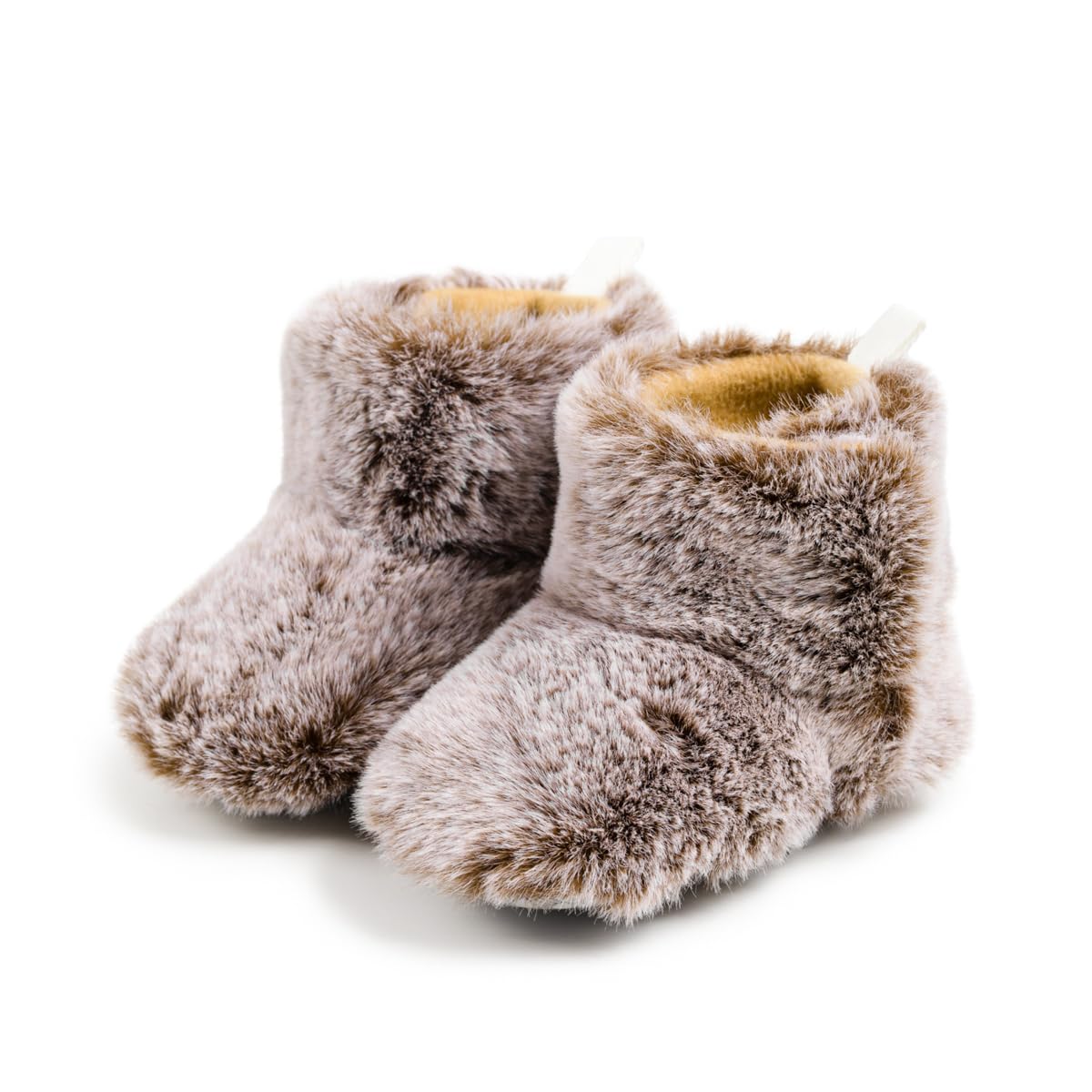 Infant Baby Boys Girls Plush Winter Snow Boots Cowboy Tassels Bowknot Ankle Side Zipper Soft Sole Boots Toddler Newborn Warm First Walker Crib Outdoor Shoes