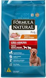 Fórmula Natural Super Premium Pró Cães Adultos Portes Médio E Grande Sabor Frango E Arroz Integral 20KG