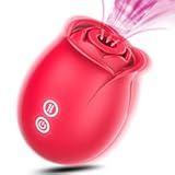 Sex Toys Rose Dildo Vibrator - Upgraded Adult Toys with 5 Sucking & Vibrating Modes for Women Clitoral Nipple, Rose Sucker Sex Toy Clitoral G Spot Vibrators for Woman Couples Adult Sex Games