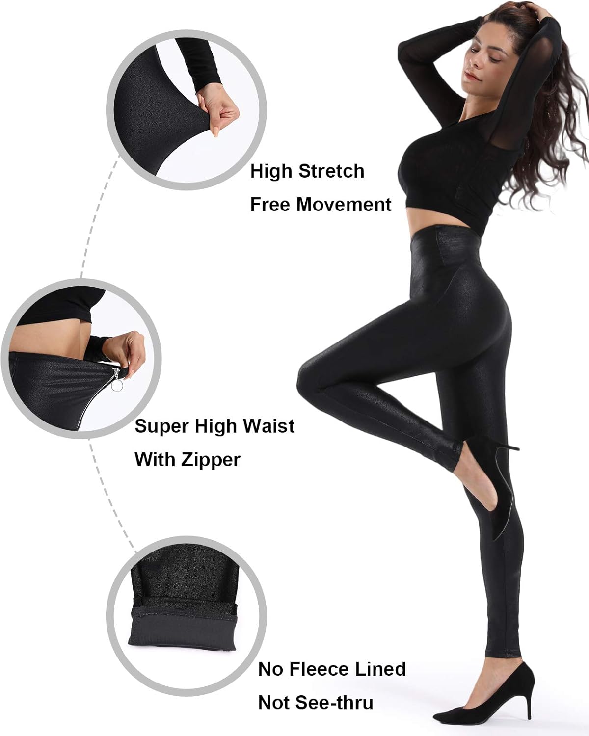 Dressy leggings with tummy control Outlet