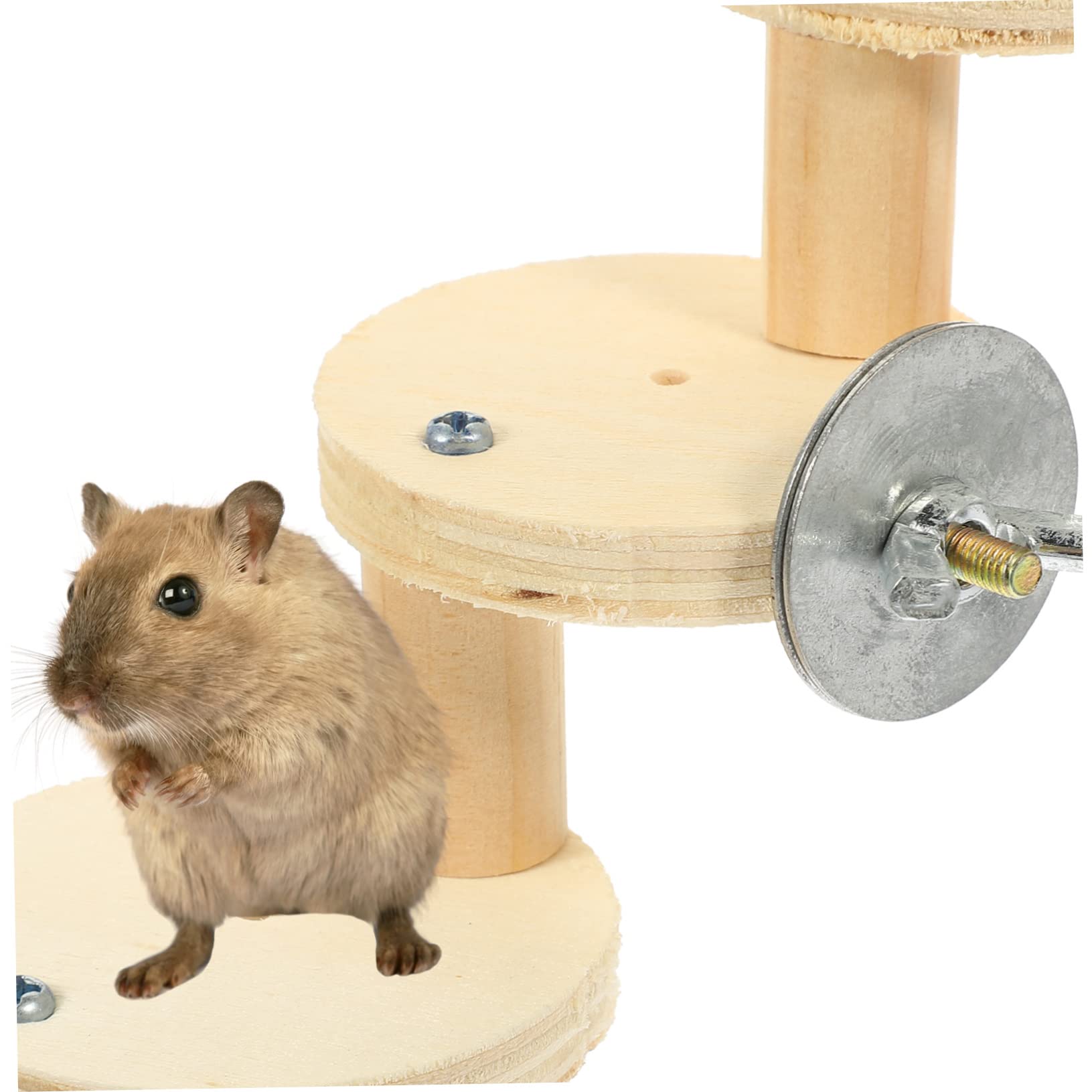 minkissy 3stücke Holzspielzeug Für Hamster Dekorative Leiter Für Kleintiere Sicher Und Geruchsfrei Für Käfige Fördert Spiel Und Neugier Stufiges Design Für Aktiven Spaß