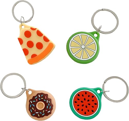 Miniatura 5 de Funda para Air Tag, linda funda de silicona para alimentos de frutas frescas, compatible con llavero Airtags para niños, mascotas, llaves