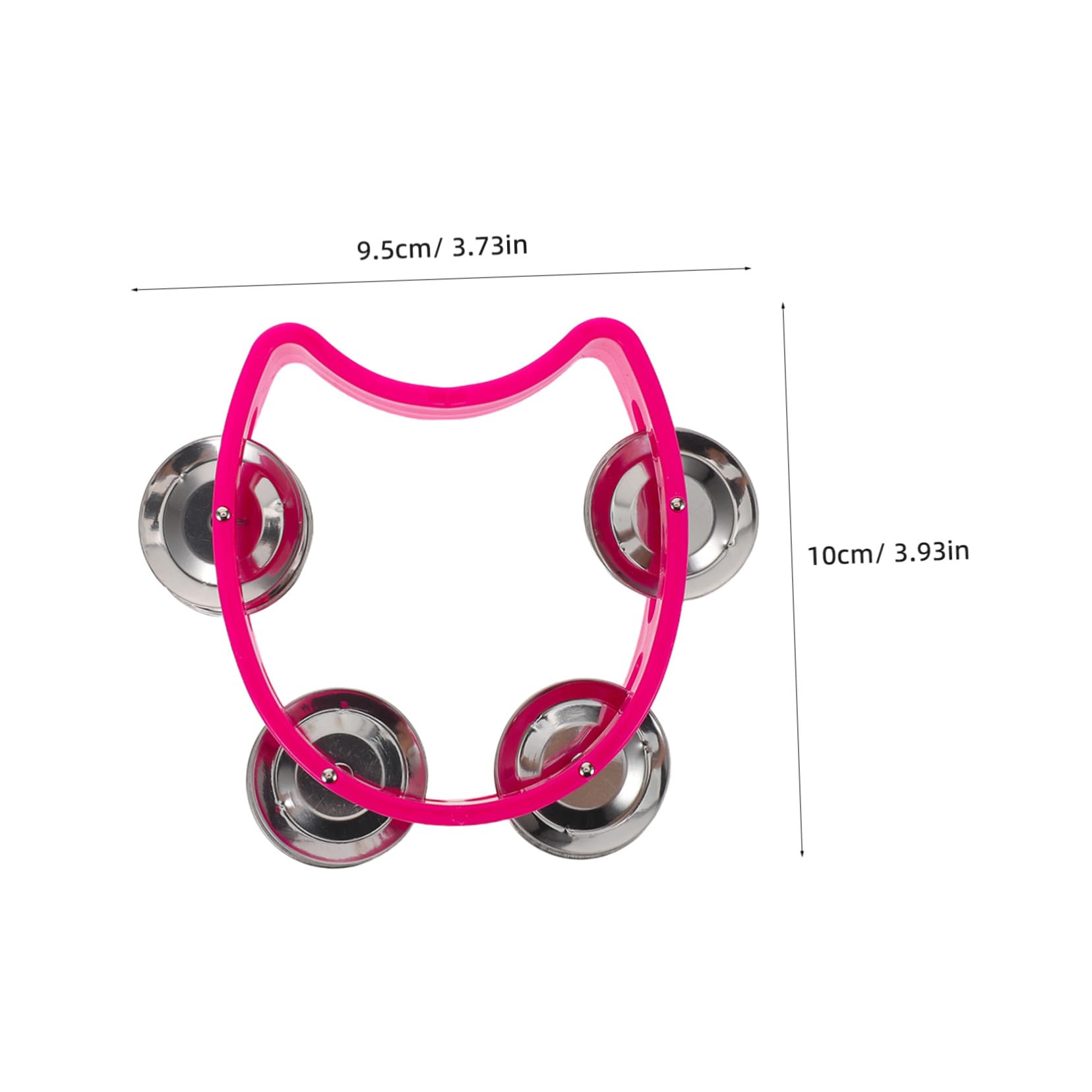 12 Piezas Panderetas de Plástico con Cascabeles Instrumentos de Percusión para Adultos Diseño Ergonómico para Manos Pequeñas para Clases de Música Festivales y Actividades Grupales