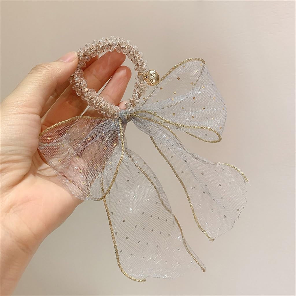 Sequin Mesh Ribbon Crystal Braided Stretchy Hair Bands Rope(E) image 4