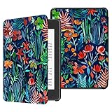 ❤️ 【Material】: hecho de cuero sintético duradero con interior suave para evitar rasguños, la cubierta frontal y trasera protegen su lector electrónico kindle de rasguños, suciedad y mugre, forro antideslizante.