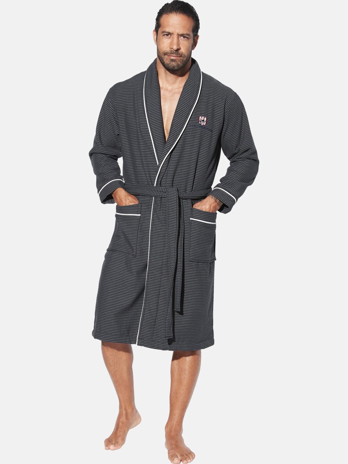 Jan Vanderstorm Homme Peignoir De Bain Rolfgard