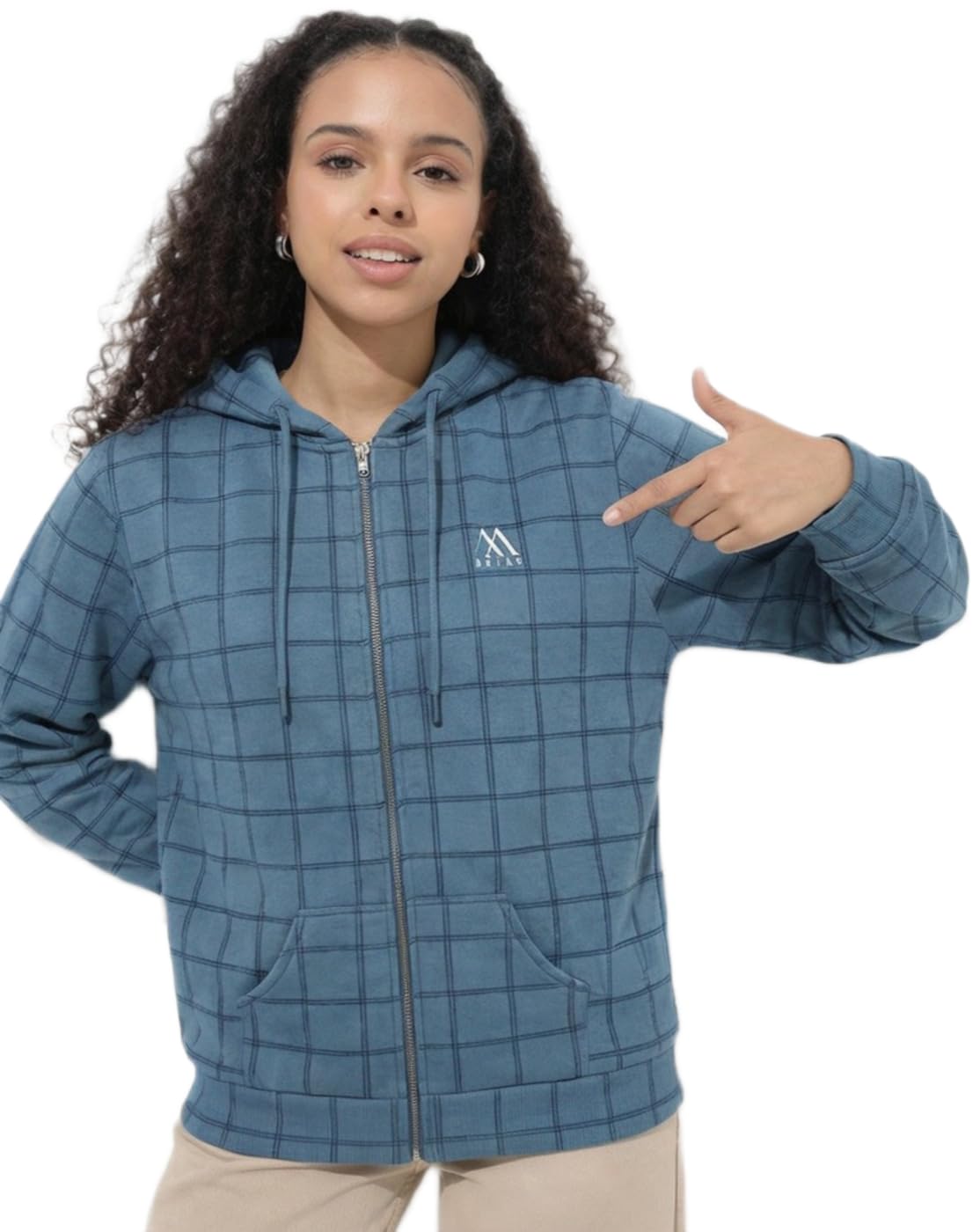 Women’s Casual Zip Front Hoodie | Soft Fleece Winter Jacket for Girls|33-picture-20