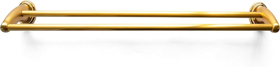 قضيب منشفة مزدوج بلون ذهبي غير لامع من سياج 5511 لوظائف الحمام المتطورة