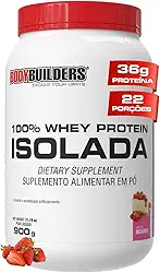 Whey Protein 100% Isolada Morango 900g - Bodybuilders