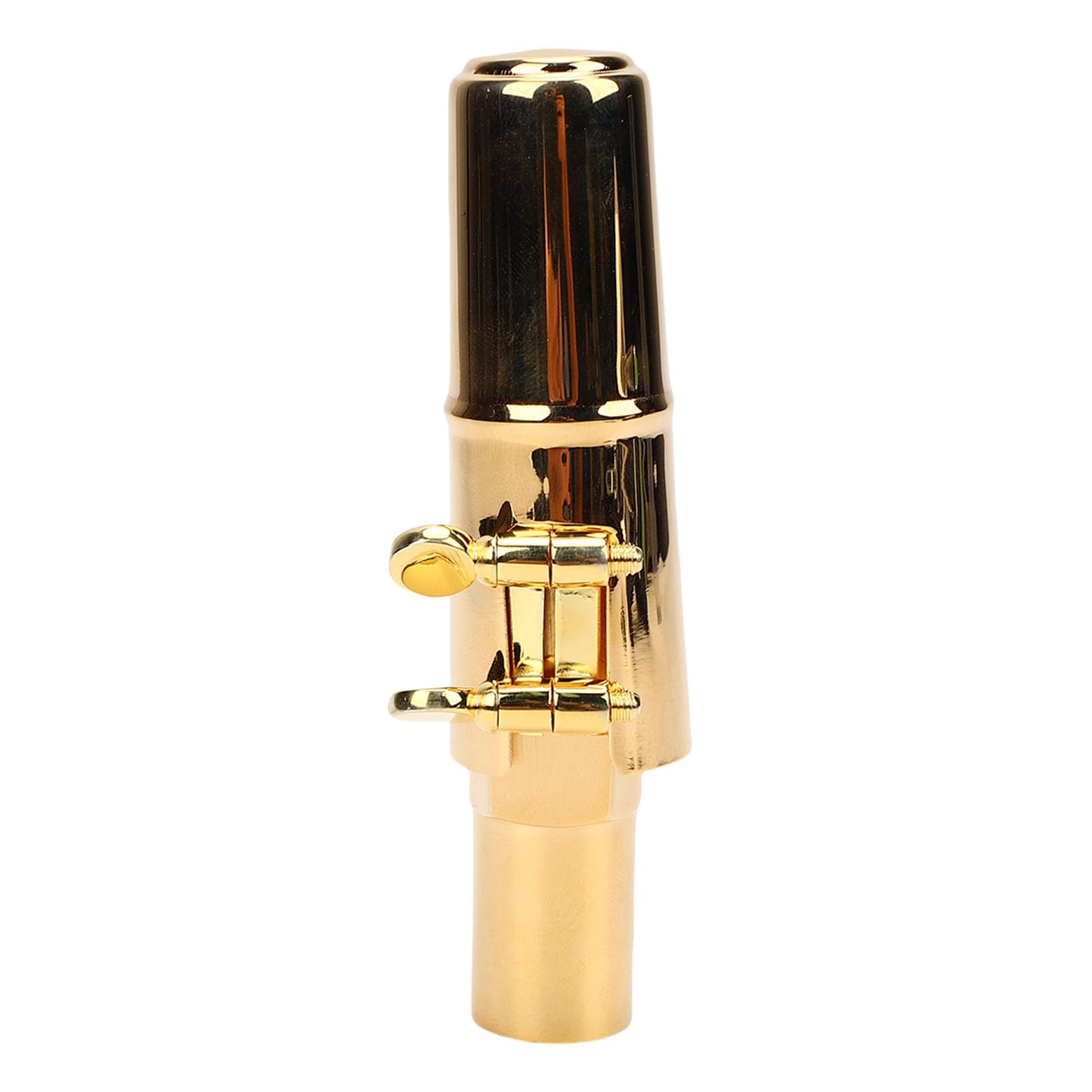 Bocchino Sassofono Tenore, Bocchino di Sax BB di Ottone Professionale con Tappo per Jazz e Classico - Apertura #5 per Principianti e Giocatori Avanzati