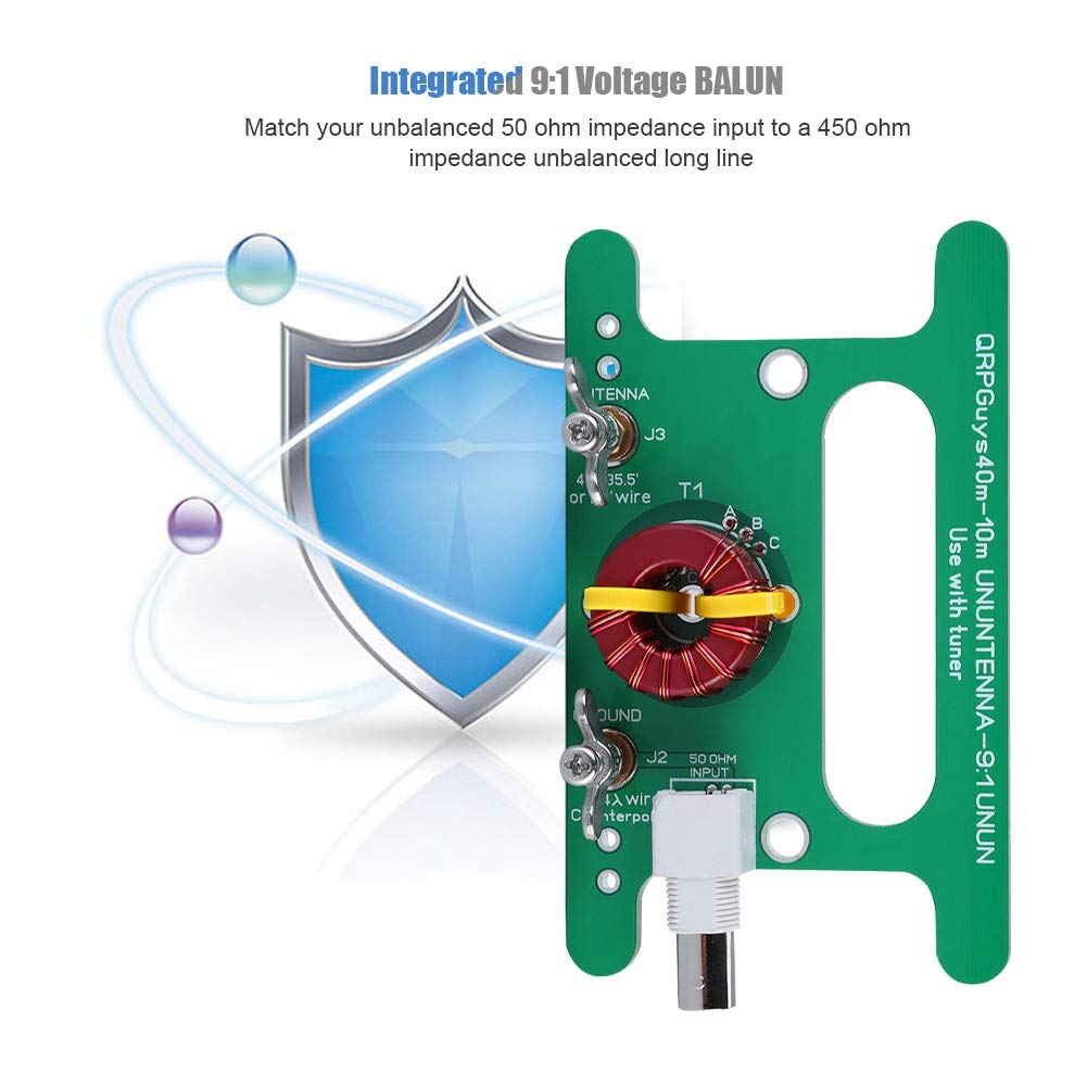 Fosa Placa De Interfaz De Desequilibrio De Equilibrio Portátil 10 W Balun 9 1 Unun Con Interfaz Bnc Para Antena Conectores Balanceados Anggrek Otros