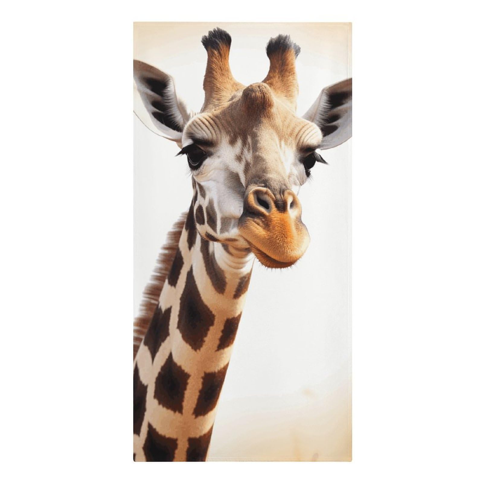 QMNLKH Cute Giraffe Beach Towel for Women, Large Microfiber Pool Towel for Men, Absorbent Swim Towels for Home, Lightweight Bath Towels for Camping, Yoga, 30.3"x61.4"