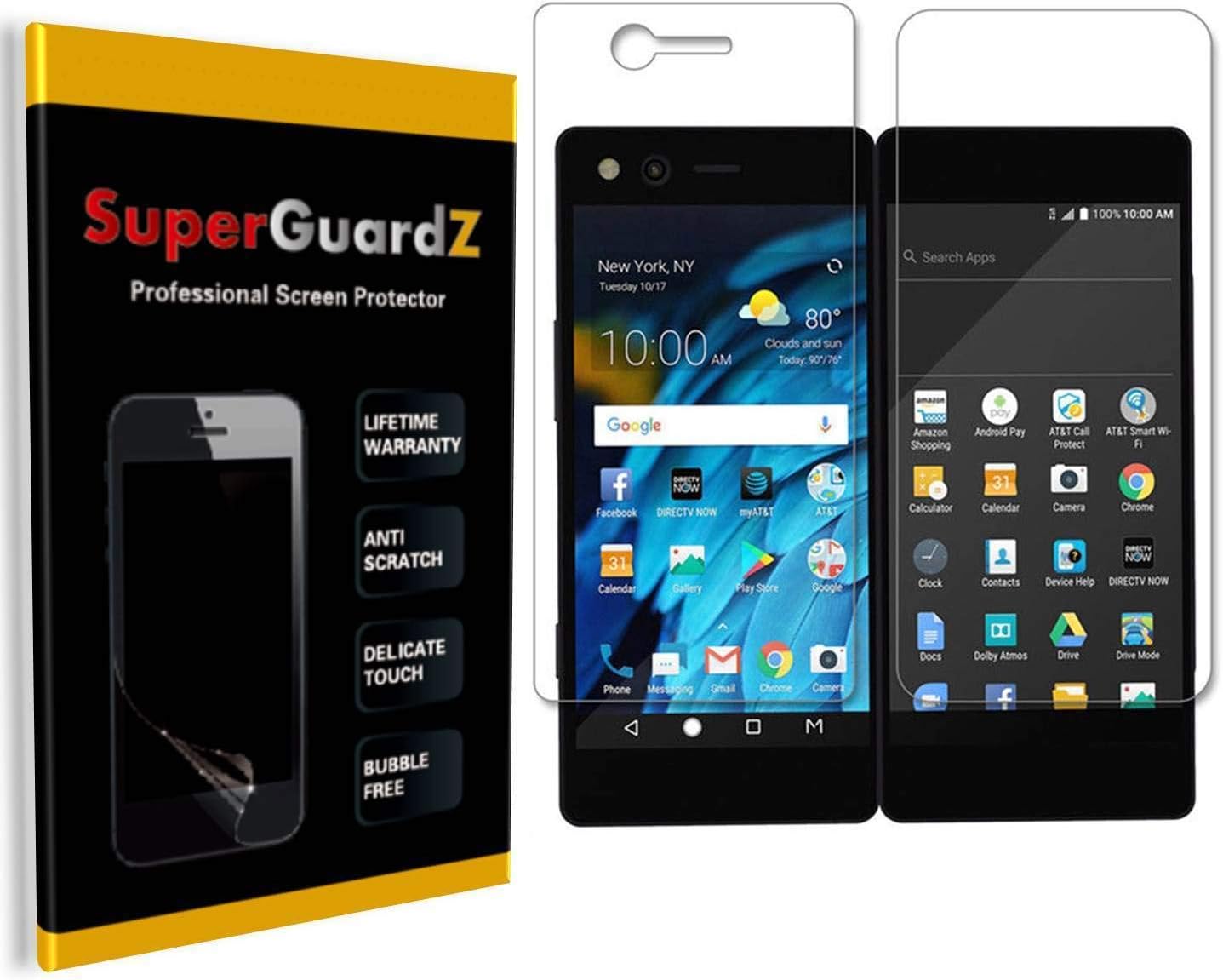 [8-Pack] for ZTE Axon M Screen Protector, SuperGuardZ, Anti-Glare, Matte, Anti-Fingerprint, Anti-Scratch, Anti-Bubble [Lifetime Replacement]