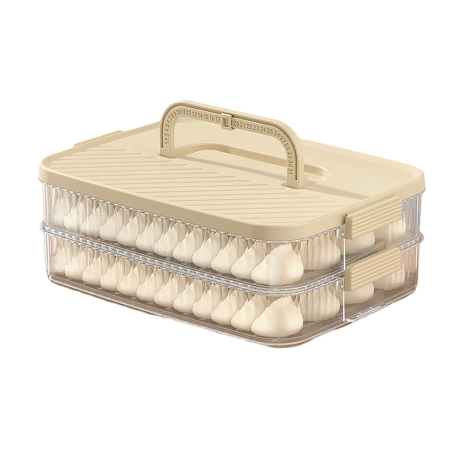 MICFENY Multi Layer Food Storage Box Stackable Dessert Storage Container With Lids For Easy Organization In Refrigerator