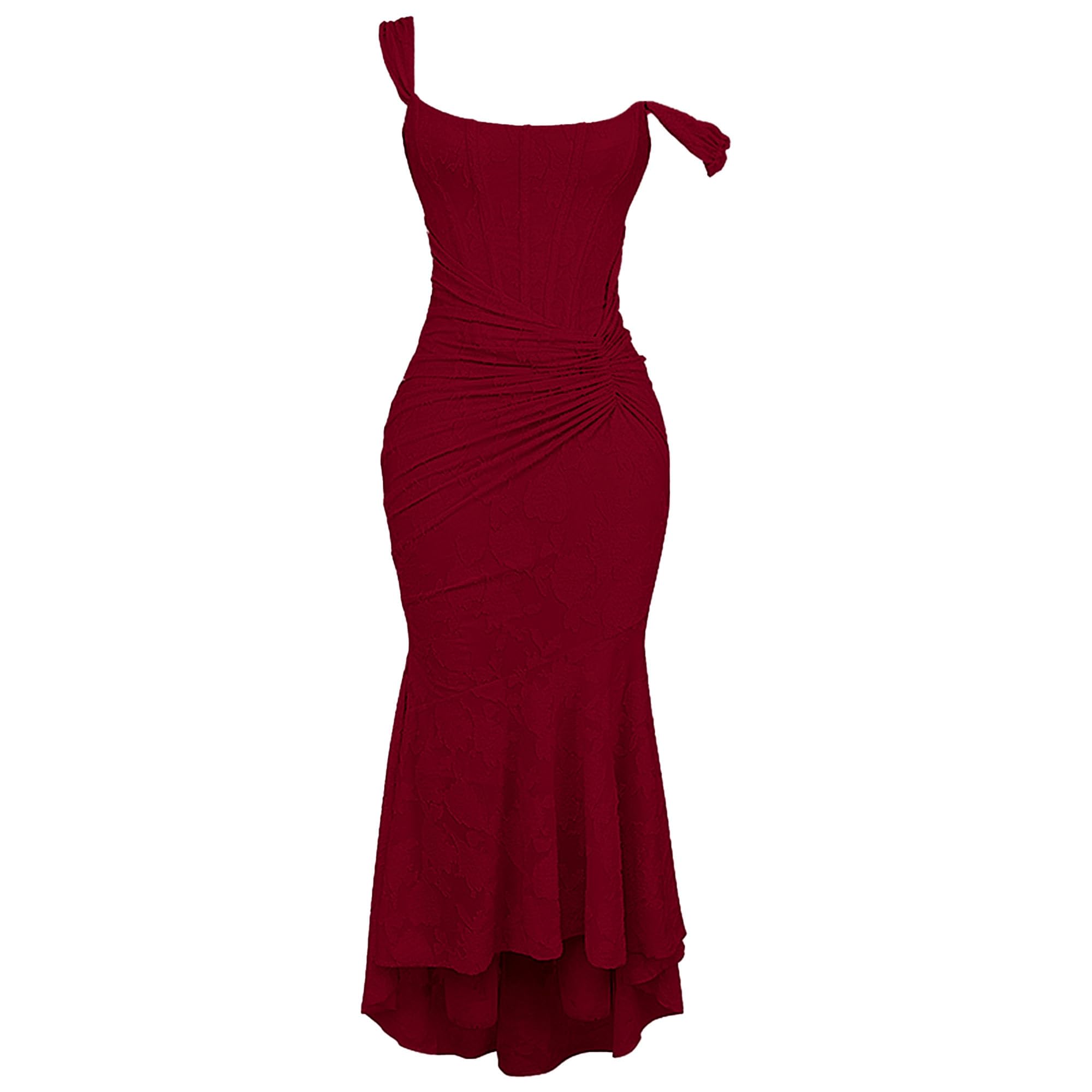 Vestido largo de encaje con sirena para mujer, vestido de noche formal y sexy