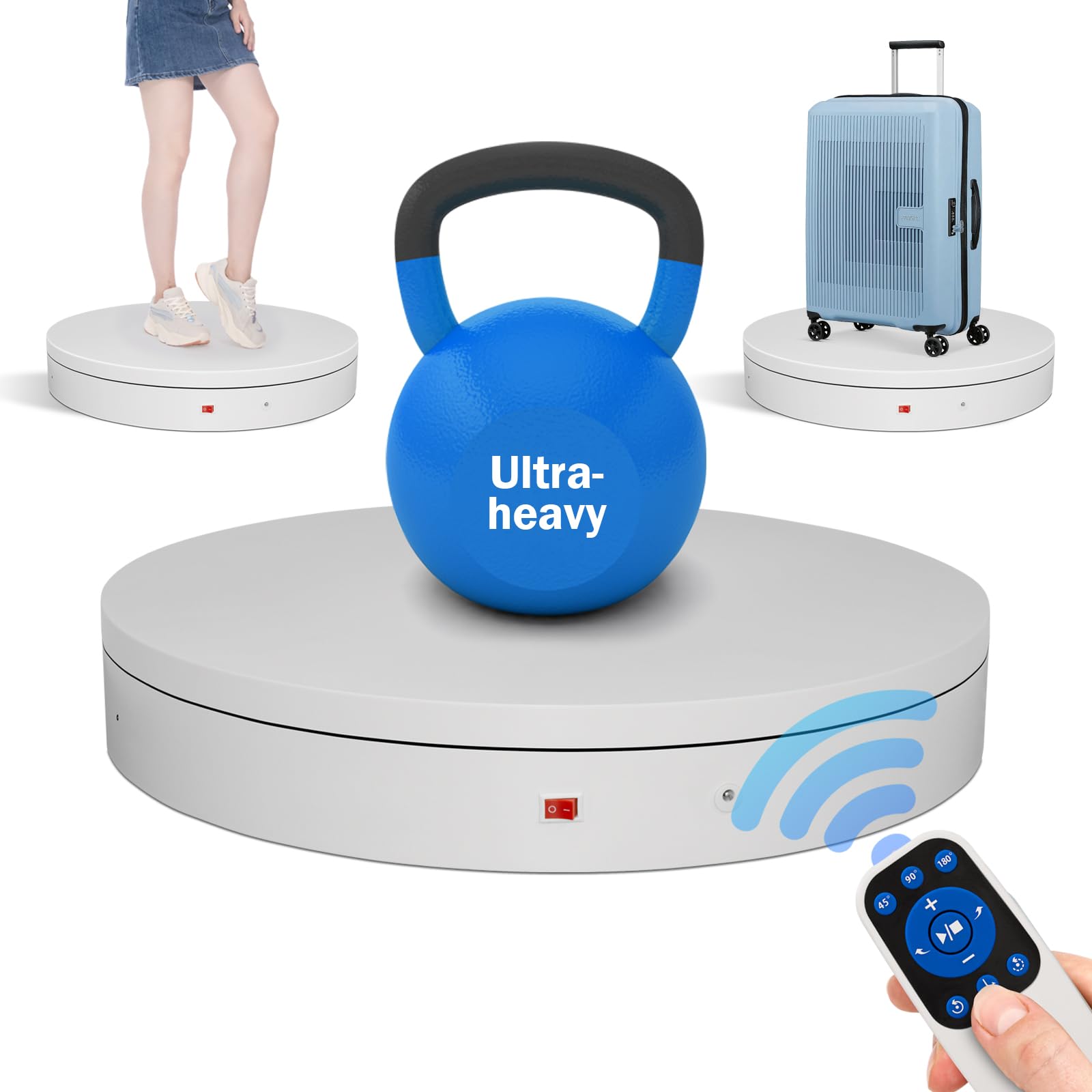 Motorized Rotating Turntable Display Stand - 360 Rotation -13