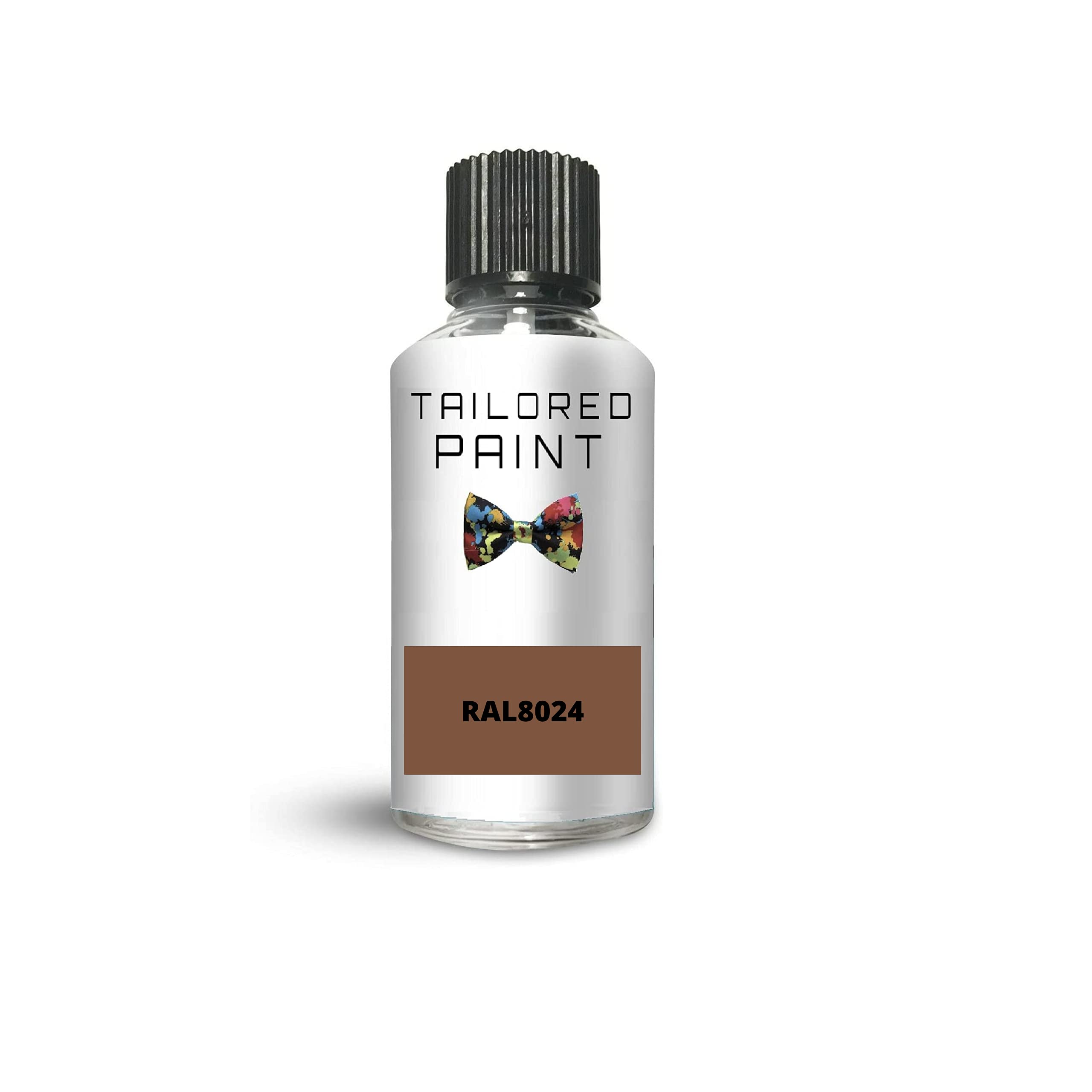 RAL8024 Beige Brown Matt Touch Up Paint with Brush Matt Paint for Wood, Metal, Plastic, PVC, UPVC, Fascia Soffit Furniture Boards - Indoor & Outdoor