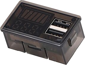 バッテリーメーター パワーオフメモリ 多用途 DC 8‑30V 低電圧点滅 アラーム RV (白色バックライト)