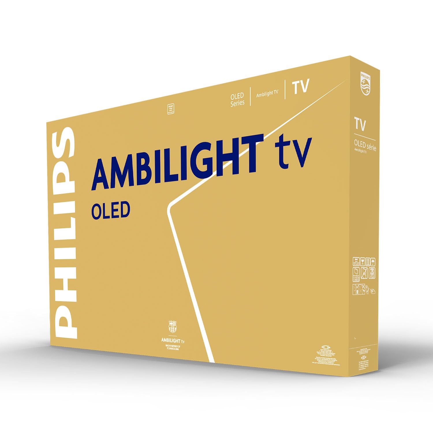 Philips Ambilight 65OLED820 4K OLED Smart TV - Display 65’’ con processore P5 AI Perfect Picture Ultra HD, Google TV, Dolby Vision e Atmos Sound - Funziona con Alexa e Google