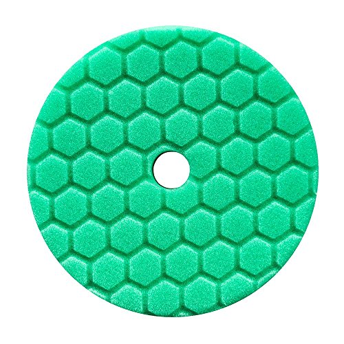 Chemical Guys BUFX113HEX6 Hex-Logic Quantum Medium-Heavy Cutting Pad, Green (6.5 Inch Pad made for 6 Inch backing plates) #1