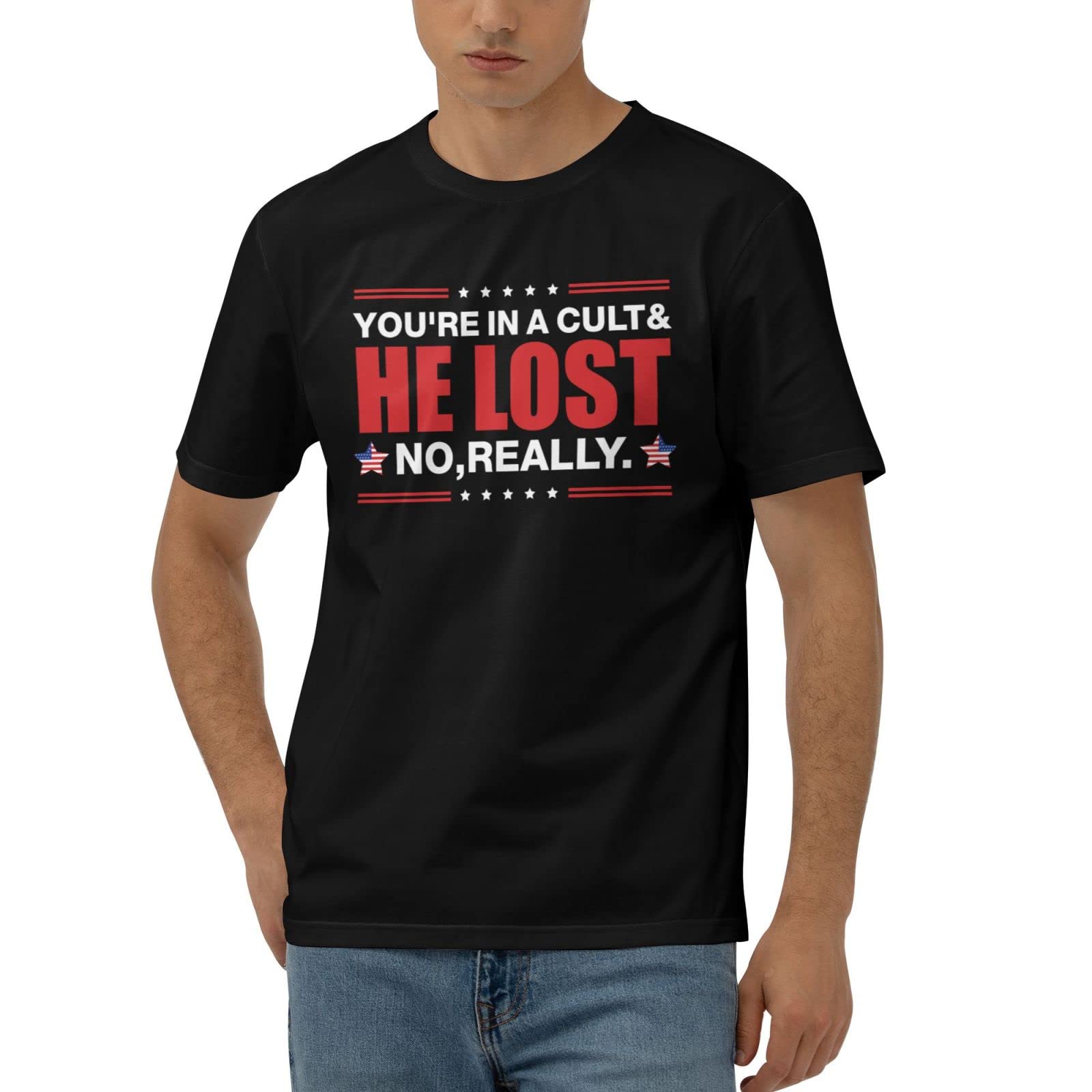 T-shirt pour hommes drôles You're in A Cult vêtement graphique taille 2XL