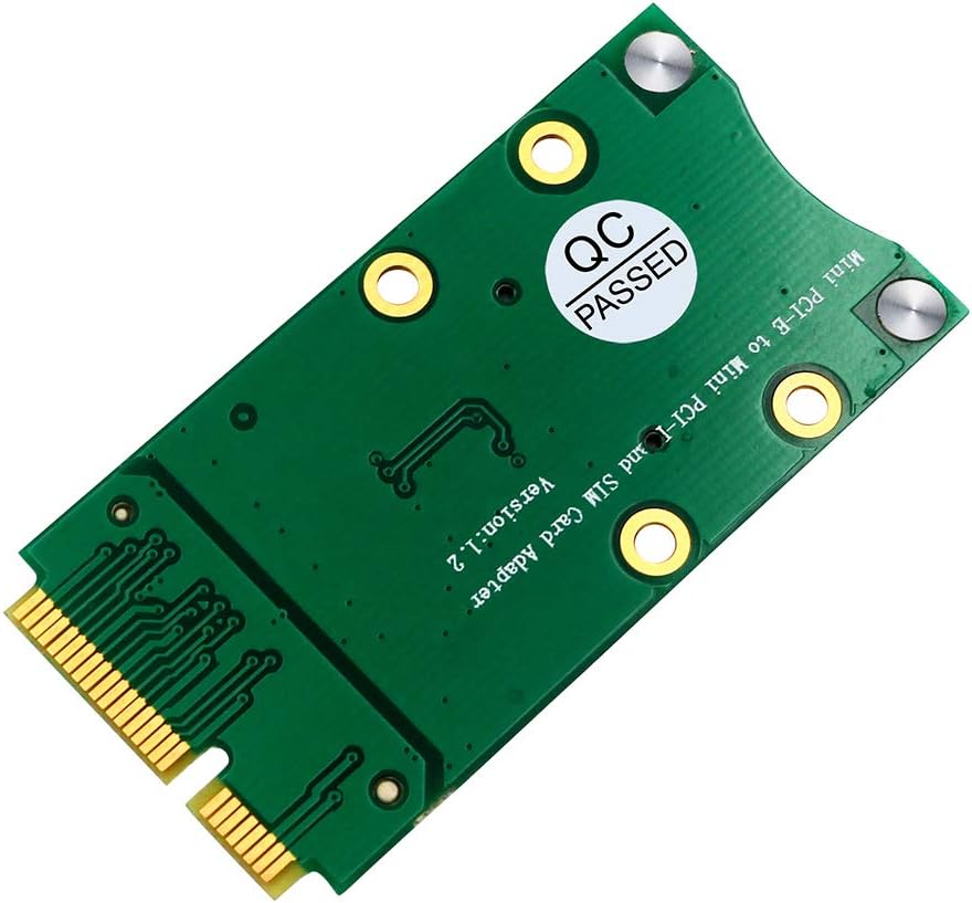 HLT Mini PCI-E Adapter with SIM Card Slot for Module to Motherboard Mini PCI-E Interface