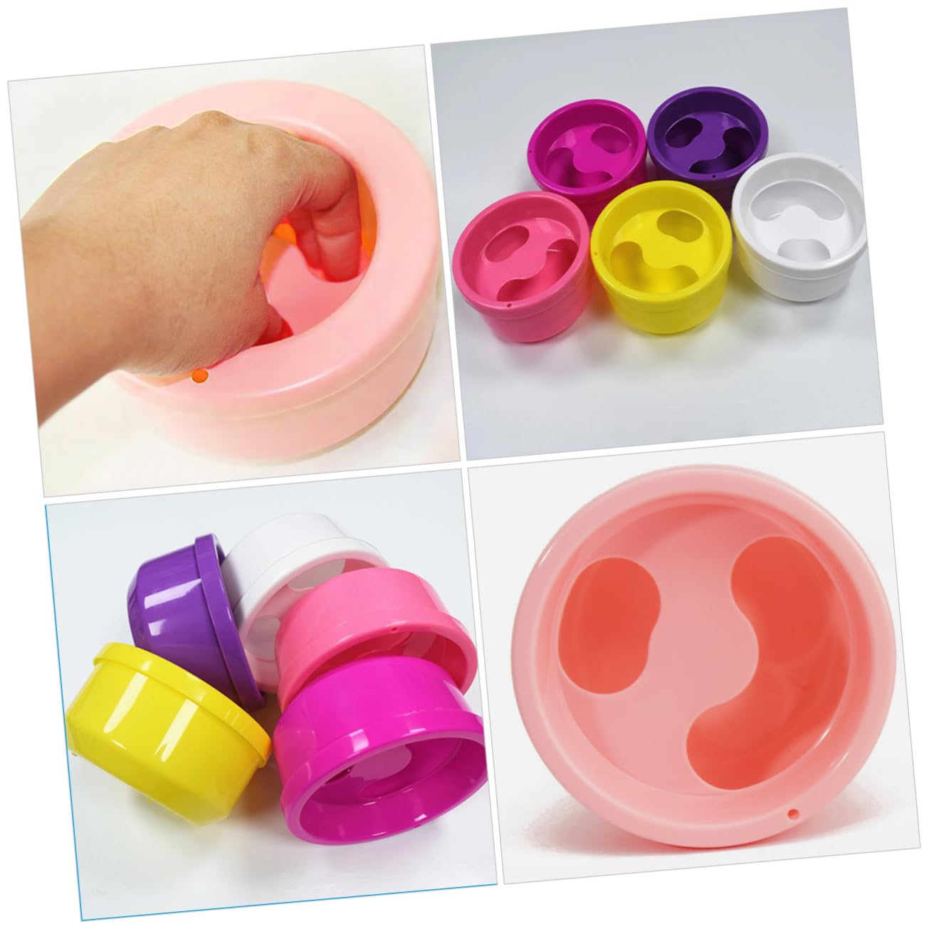 SOESFOUFU Manicure Art Bowls 3pcs Nail Soaking Bowls for Gel Polish Remover for Salon and Home