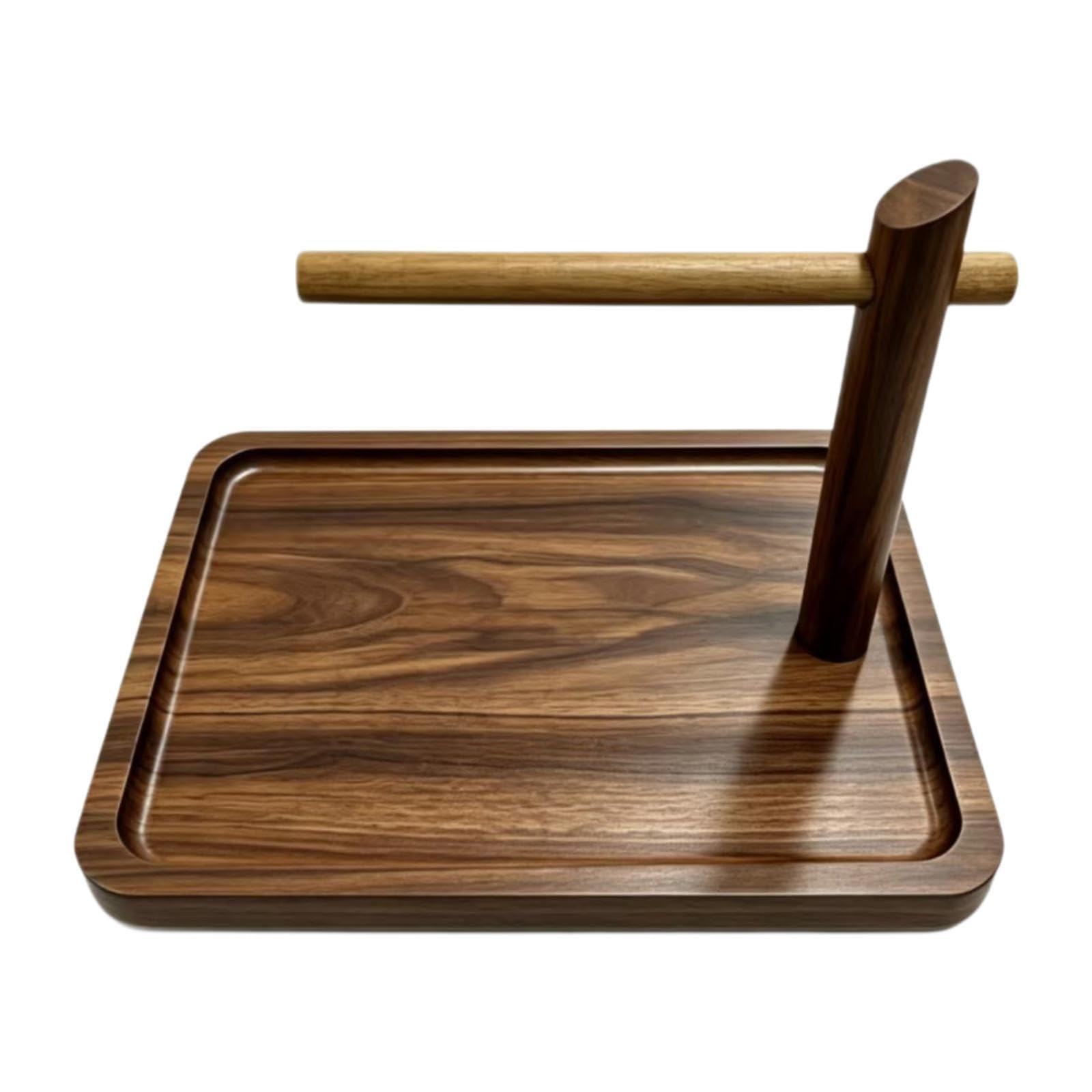 Lsvqzkhf Brown Wooden Key Tray, Desktop Storage Rack