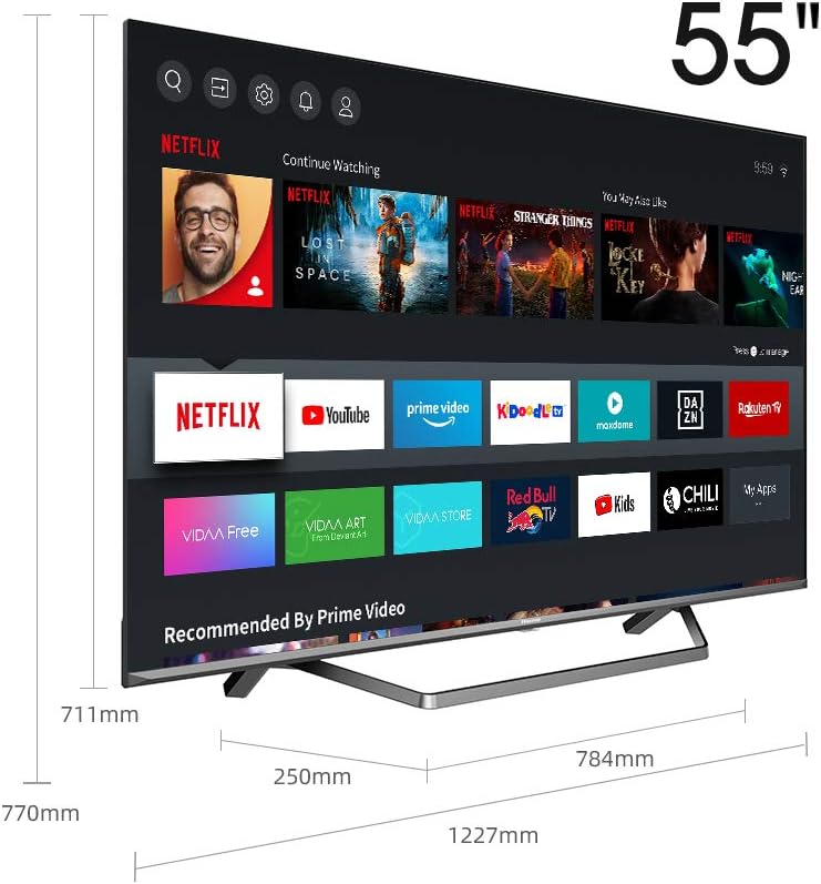 Hisense U7QF 55U7QF TV 139,7 cm (55) 4K Ultra HD Smart TV Wi-Fi Nero U7QF 55U7QF, 139,7 cm (55), 3840 x 2160 Pixel, LED, Smart TV, Wi-Fi, Nero Hisense U7QF 55U7QF TV 139,7 cm (55) 4K Ultra HD Smart TV Wi-Fi Nero U7QF 55U7QF, 139,7 cm (55), 3840 x 2160 Pixel, LED, Smart TV, Wi-Fi, Nero
