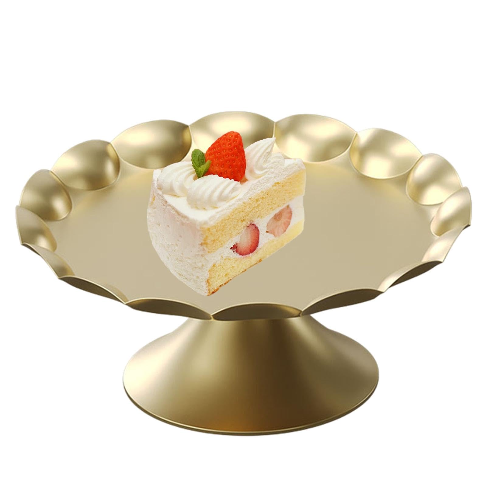 Set Di 2 Espositori Per Cupcake A 3 Livelli In Metallo Dorato - Torre Porta Dessert Per Matrimoni E Feste - 5