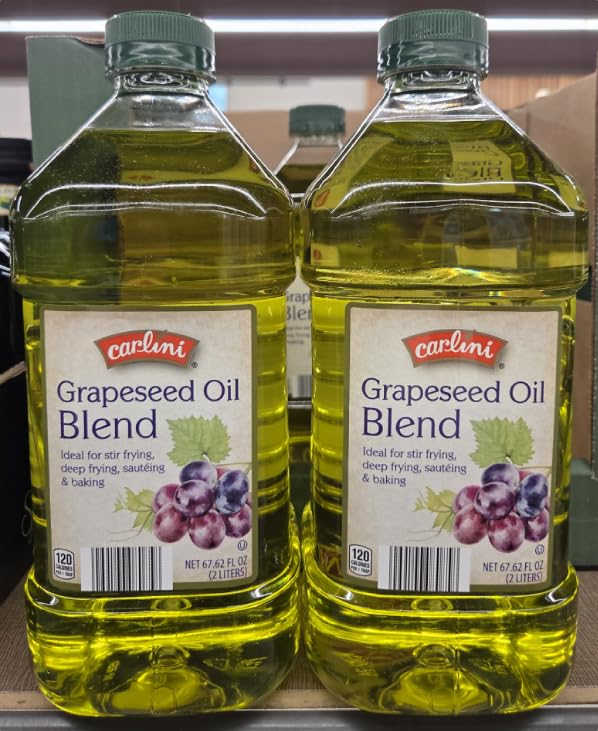 Carlini Grapeseed Oil Blend 67.62fl oz 2 liters (Two Jugs)