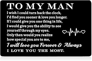 Engraved Love Notes Wallet Insert Card: Romantic Valentine's Day Gift for Him
