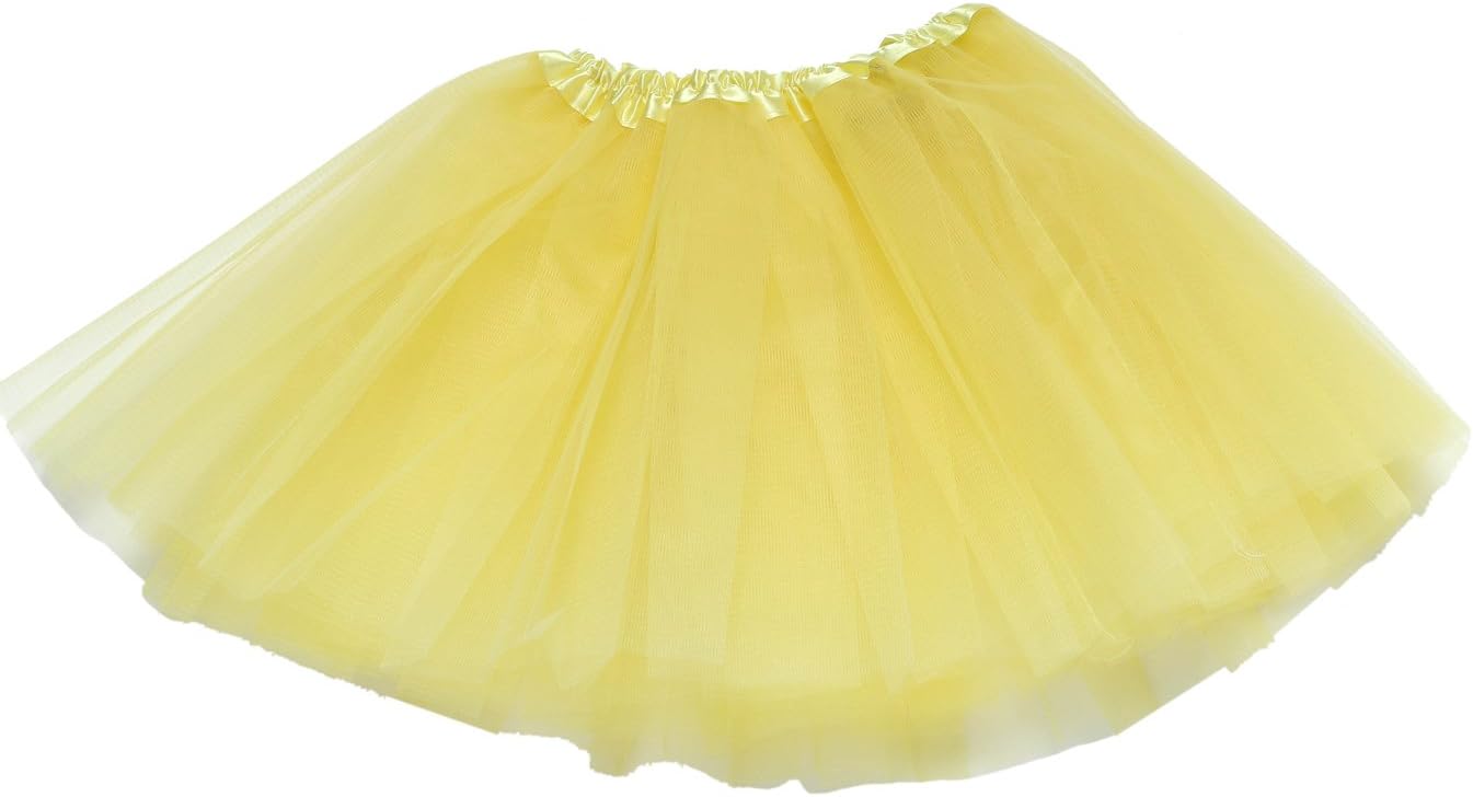 Gerrit Newborn Infant Baby Girl's Professional 3 Layers Gerrite Tutu Tulle Skirt¡­ Yellow