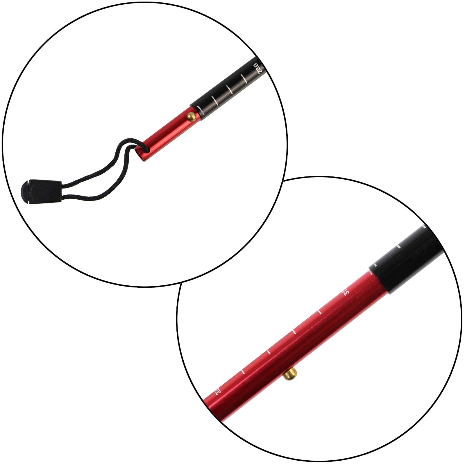 ALPIDEX Sonde Avalanche Sonde Neige Aluminium 260 cm ou 320 cm