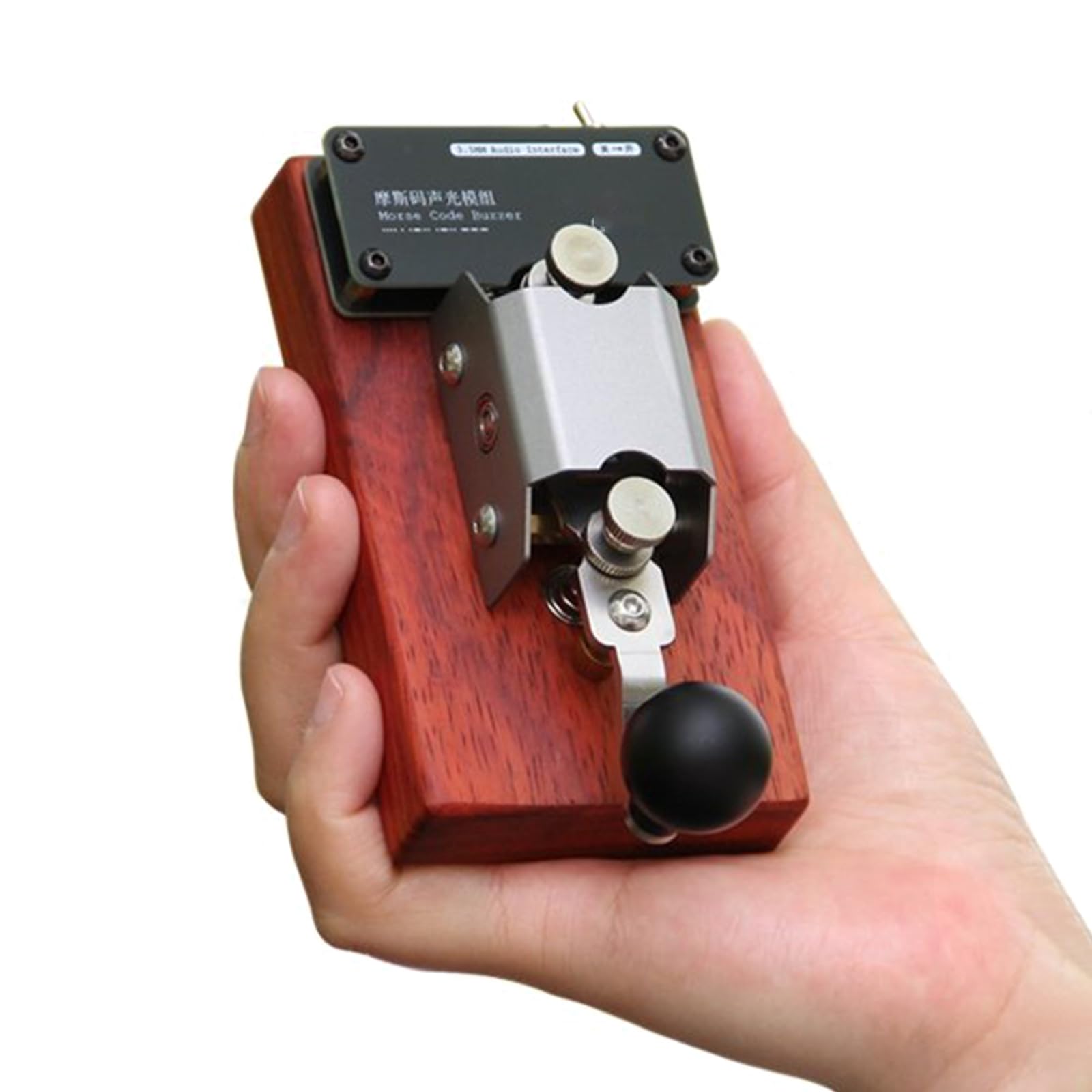 Porte-clés télégraphe avec signal sonore et lumineux pour apprentissage du code Morse
