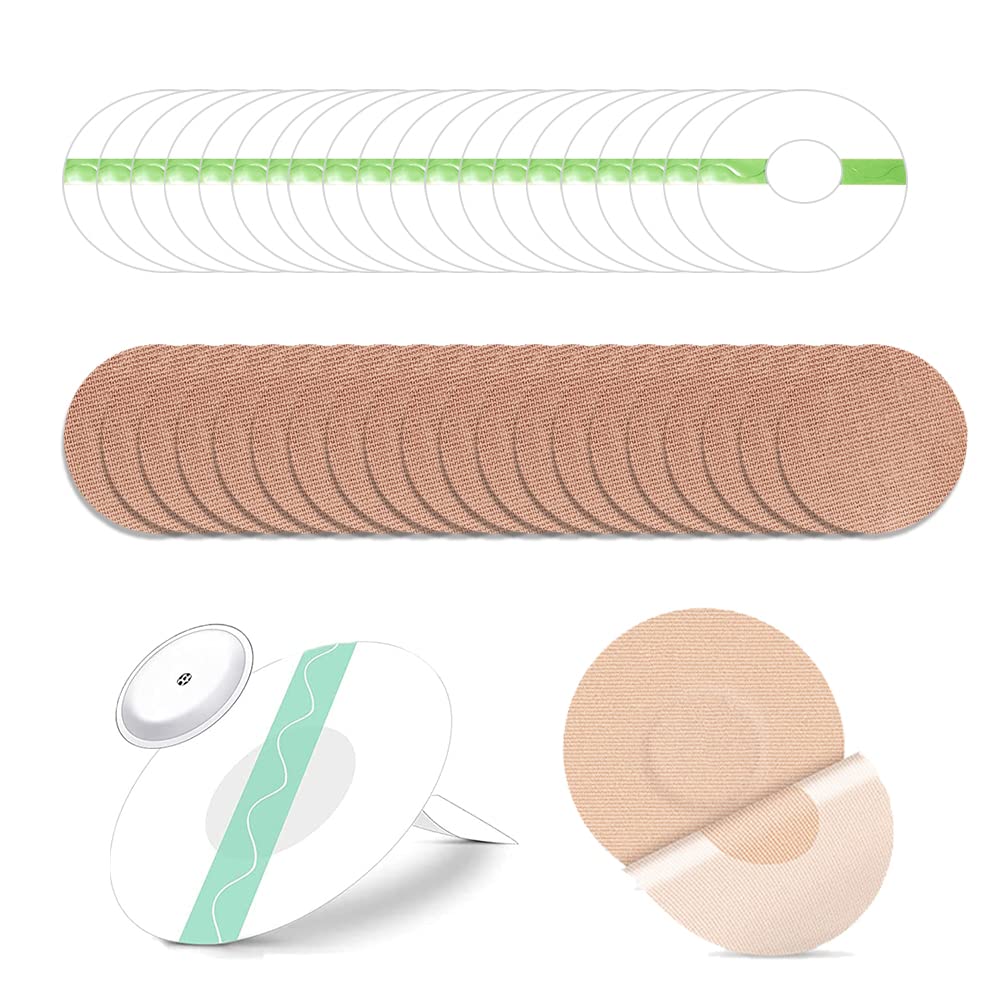 40 Pcs Freestyle Libre Sensor Covers Adhesive Patches Waterproof Hypoallergenic Overpatch Tape Libre Sensor Covers Latex- Free Invisible Sports Sticker