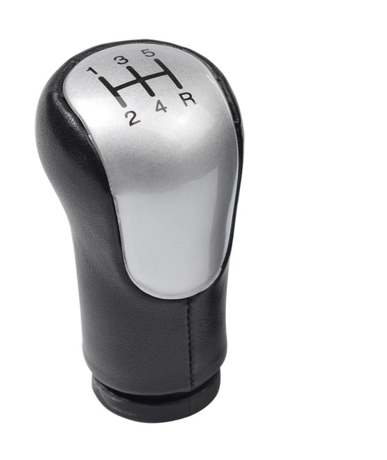 Zncojl Silver Car Gear Stick Knob For Ford For Fiesta For Fusion For Transit Connect 2002-5/6 Speed Car Gear Knob Lever No Modification Required