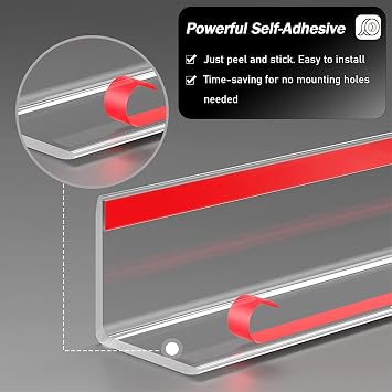 Wall Corner Protector Clear Plastic Commercial, Self-Adhesive Edge Trim Strip Model, for Corners Guards, from Paint Chips, Wallpaper Tears, and Fingerprints, (Length:47.2in,Width: 7/10)