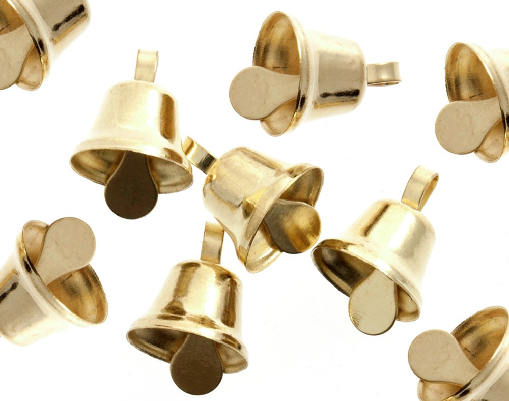 100 Gold 10mm Liberty Jingle Bells for Crafts | Craft Bells