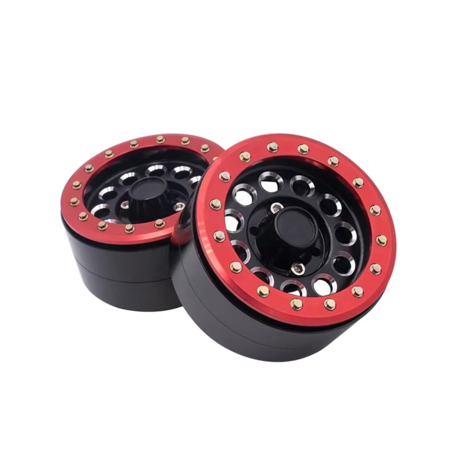 1,9 Beadlock para Axial para SCX10 II III UTB10 para Traxxas 1/10 Crawler | Mejoradas coches RC llantas aluminio montaje precisión concéntrico tuerca hexagonal reemplazo orugas Repuesto