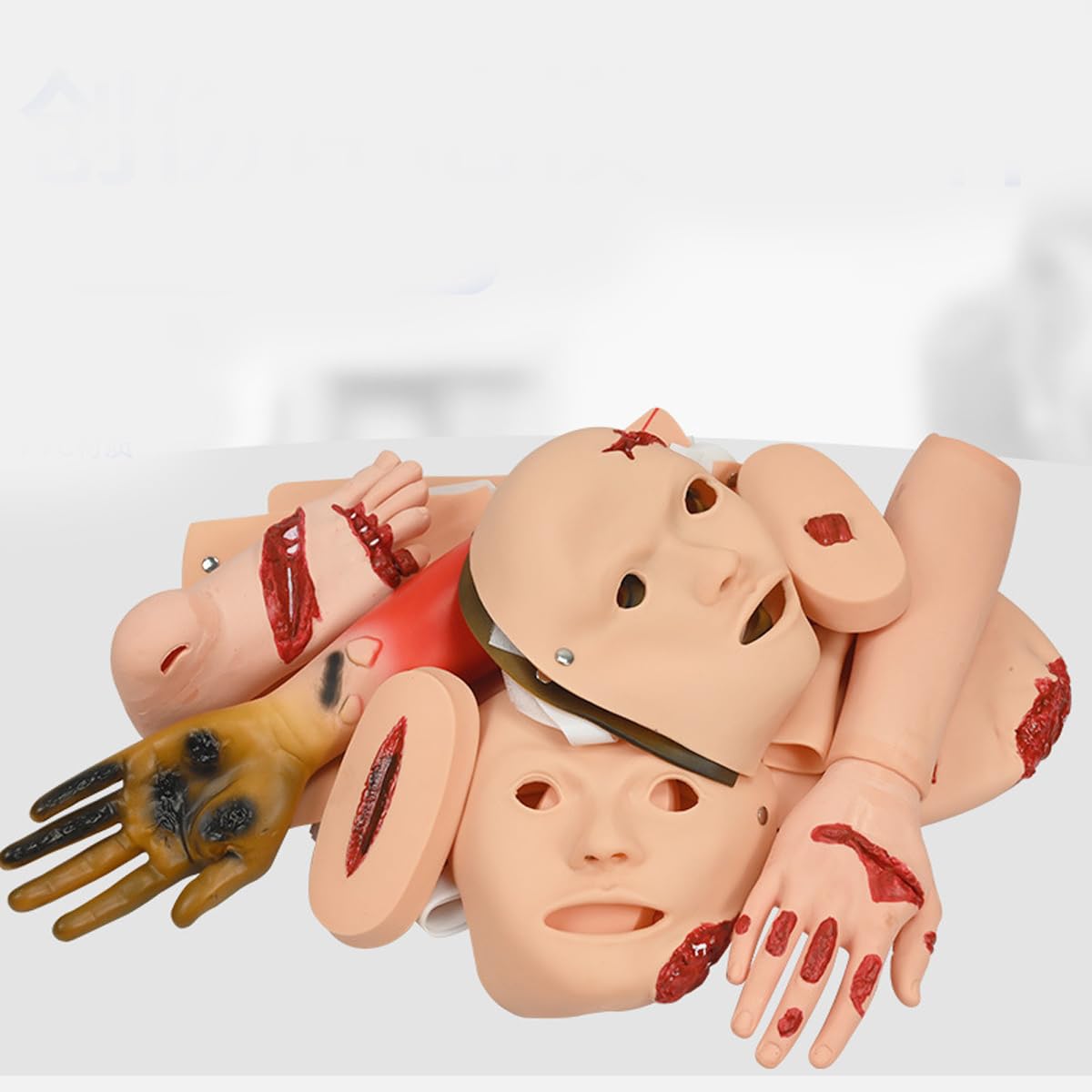 Simulatore di allenamento per la cura del trauma per emostasi delle estremità, pratica di bendaggio di primo soccorso, simulazione multifunzionale di fratture e ustioni