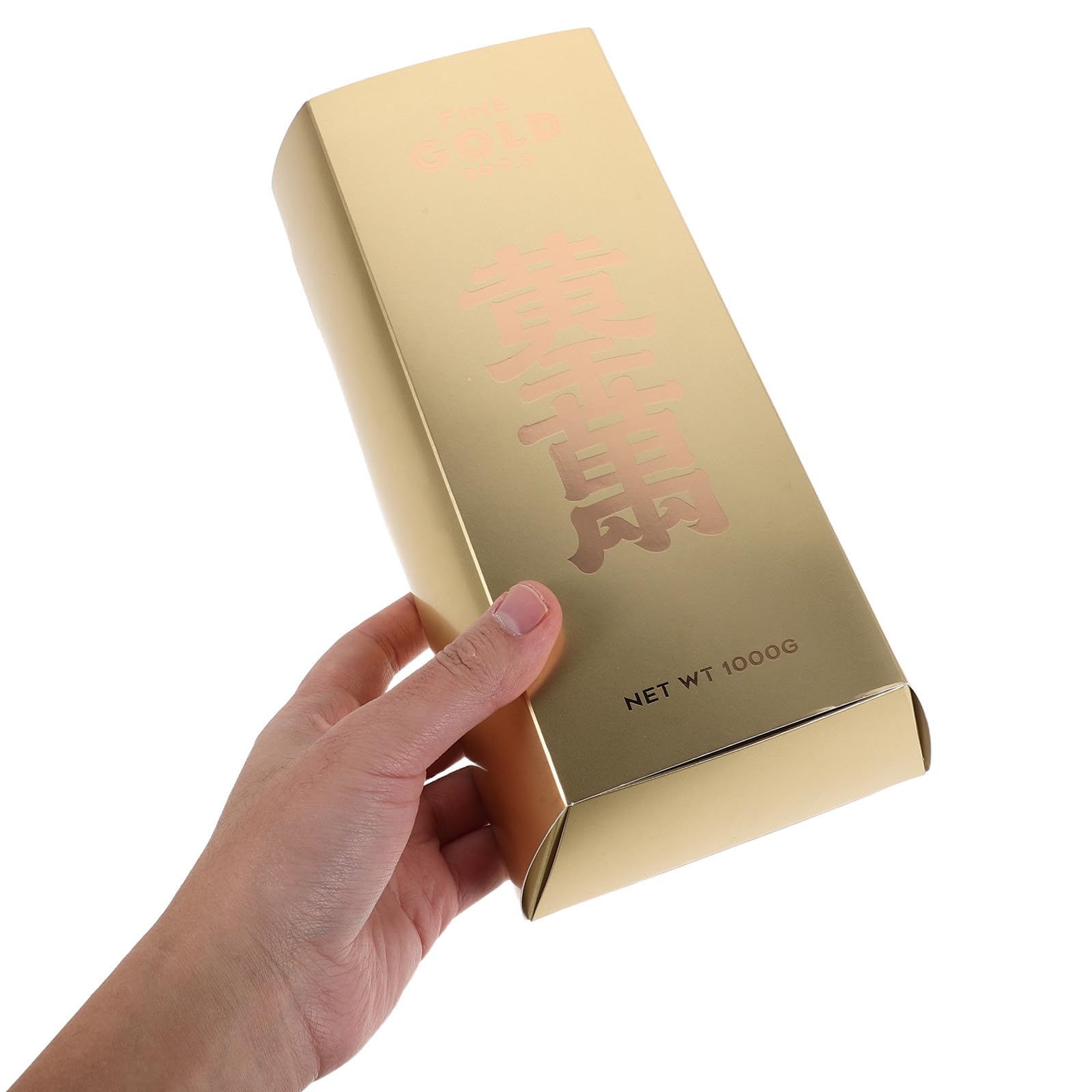 Goldene Süßigkeiten Geschenkboxen 5 Stück aus Papier in Ziegel Form | Schokolade und Sandwiches, für Tea Partys und Zusammenkünfte, Elegante Optik