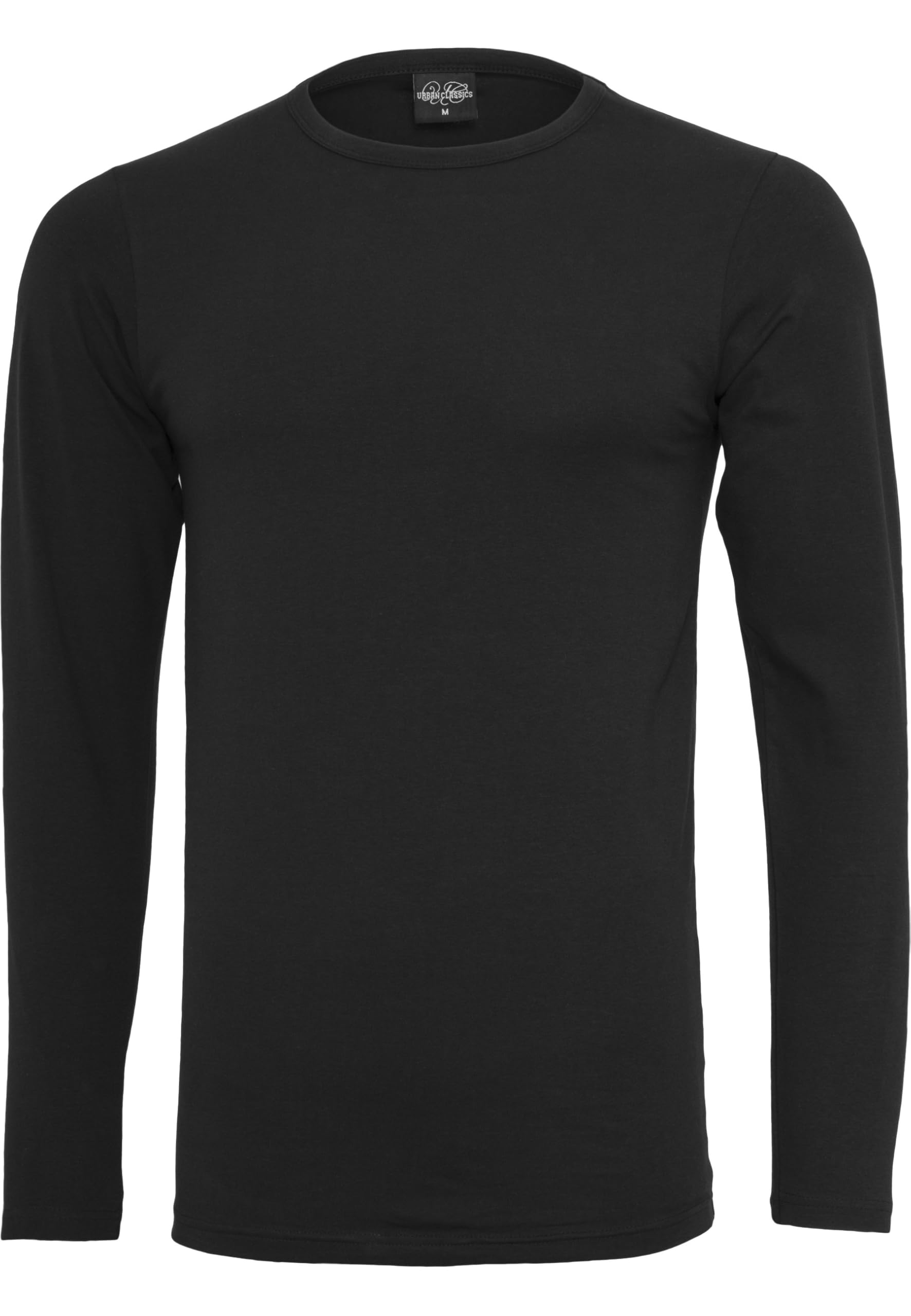 Urban Classics Camiseta Ajustada Elástica Hombre Camiseta Manga Larga Negro en oferta en Amazon