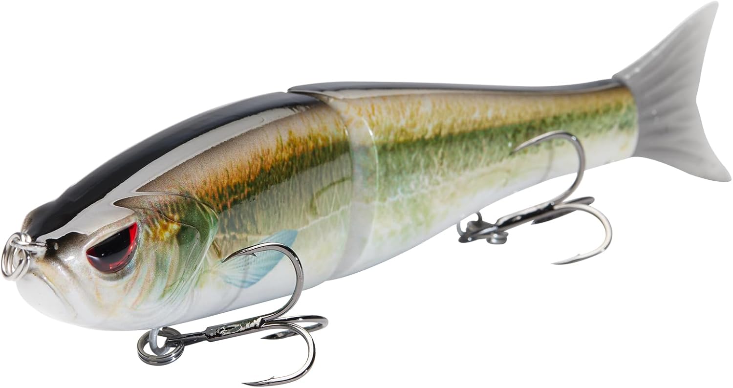 Bassdash SwimShad Glide Baits Jointed Swimbait Bass Pike Salmon Trout Muskie Fishing Lure,3-Pack - Image 6
