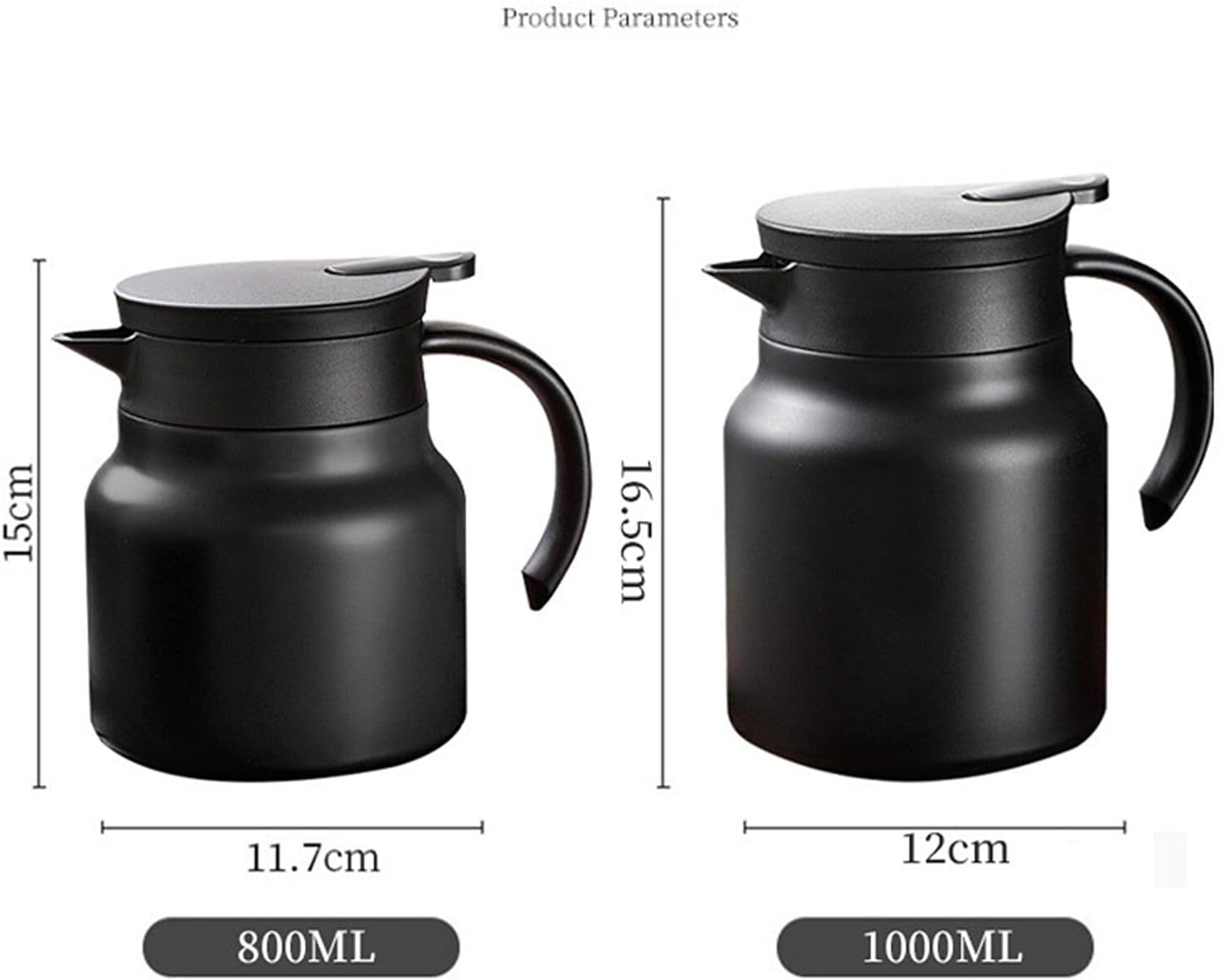 Tycoon 魔法瓶 保温ポット ステンレス鋼 ティーポット 大容量1200ML 卓上ポット 茶こし付き 真空断熱ポット サーモポッ