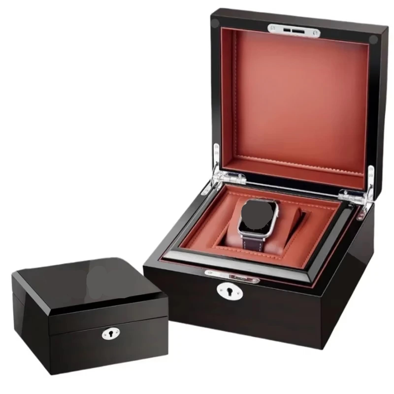 Portaorologi in Legno Massello Vetrina for scatola for orologi | Scatole for ombrelli con vernice for cottura in legno