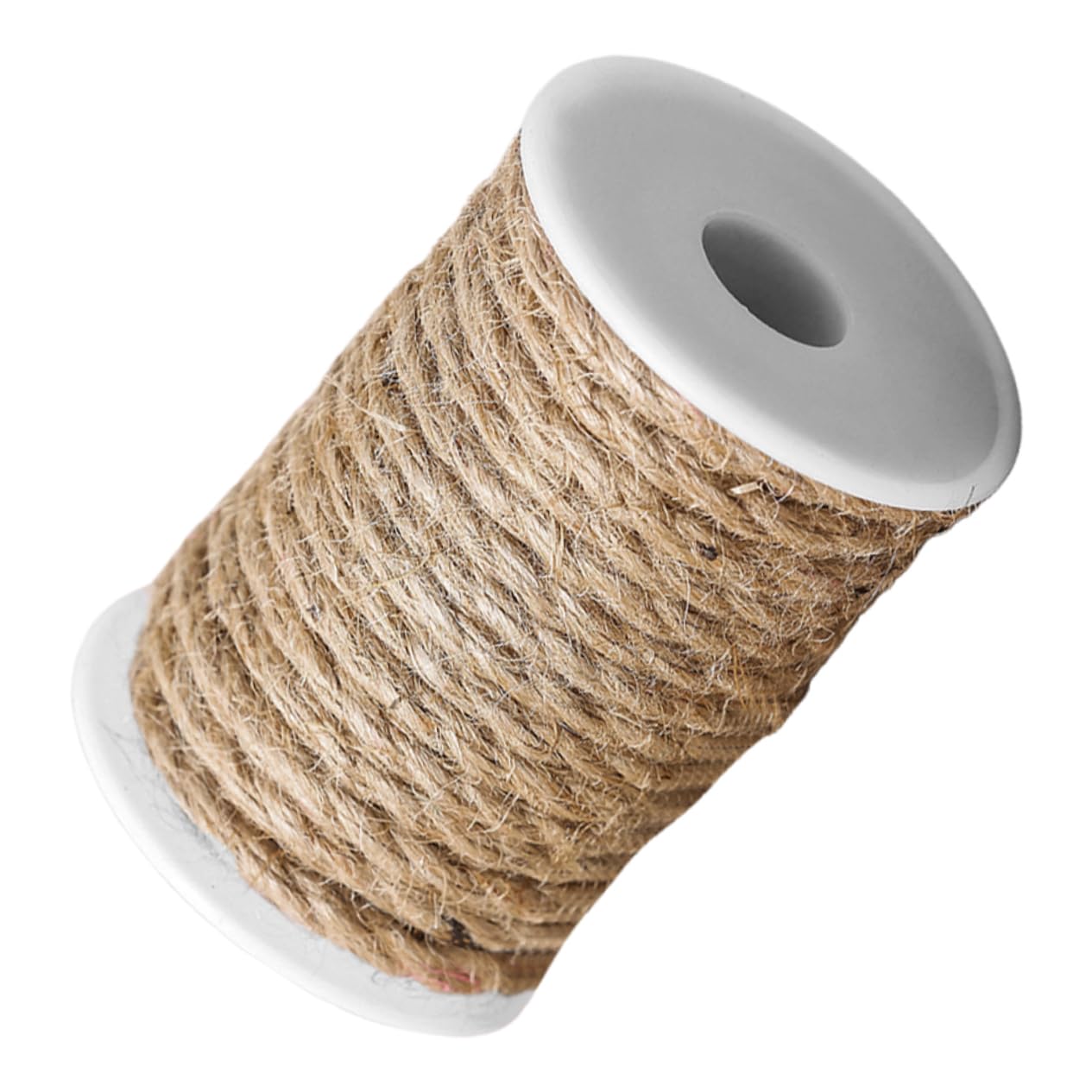 KALLORY Brown Jute Rope Thick Natural Twine for DIY Crafts Gardening and Climbing Plants Heavy Duty Jute Cord for Creative Projects and Easy Storage