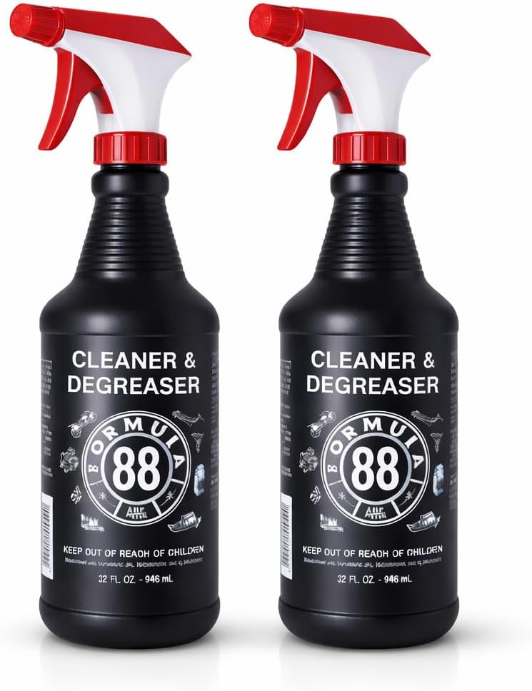 Formula 88 Cleaner & Degreaser 2 x 32 oz Multi Surface Car & Marine Cleaner for Interior, Exterior | Removes Grease & Grime Residue on Metal, Plastic, Cloth, Vinyl, Carpet Made in the USA