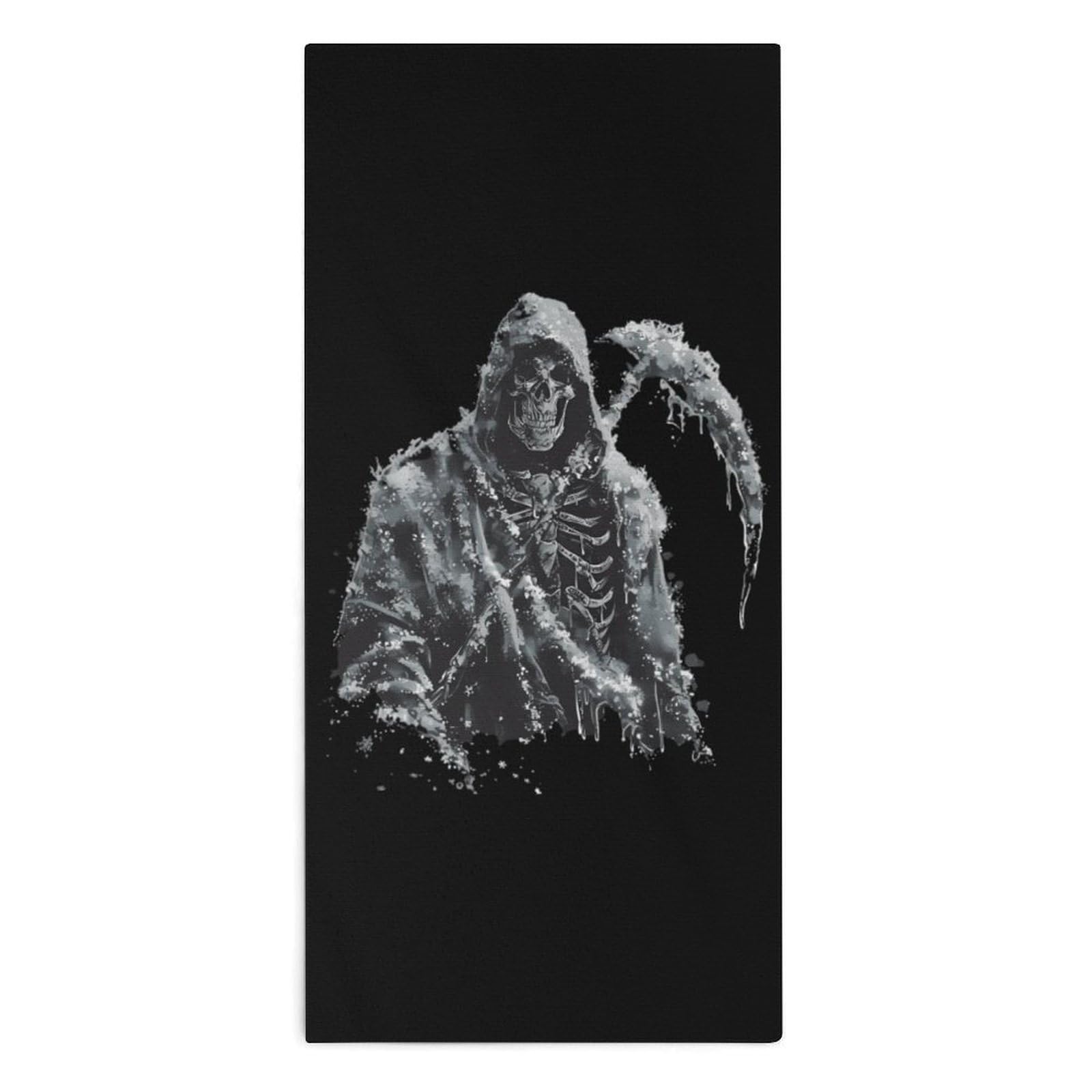 TXFBTRFSA Grim Reaper Hand Towels for Adult Face Towel Bath Beach Swim Accessories