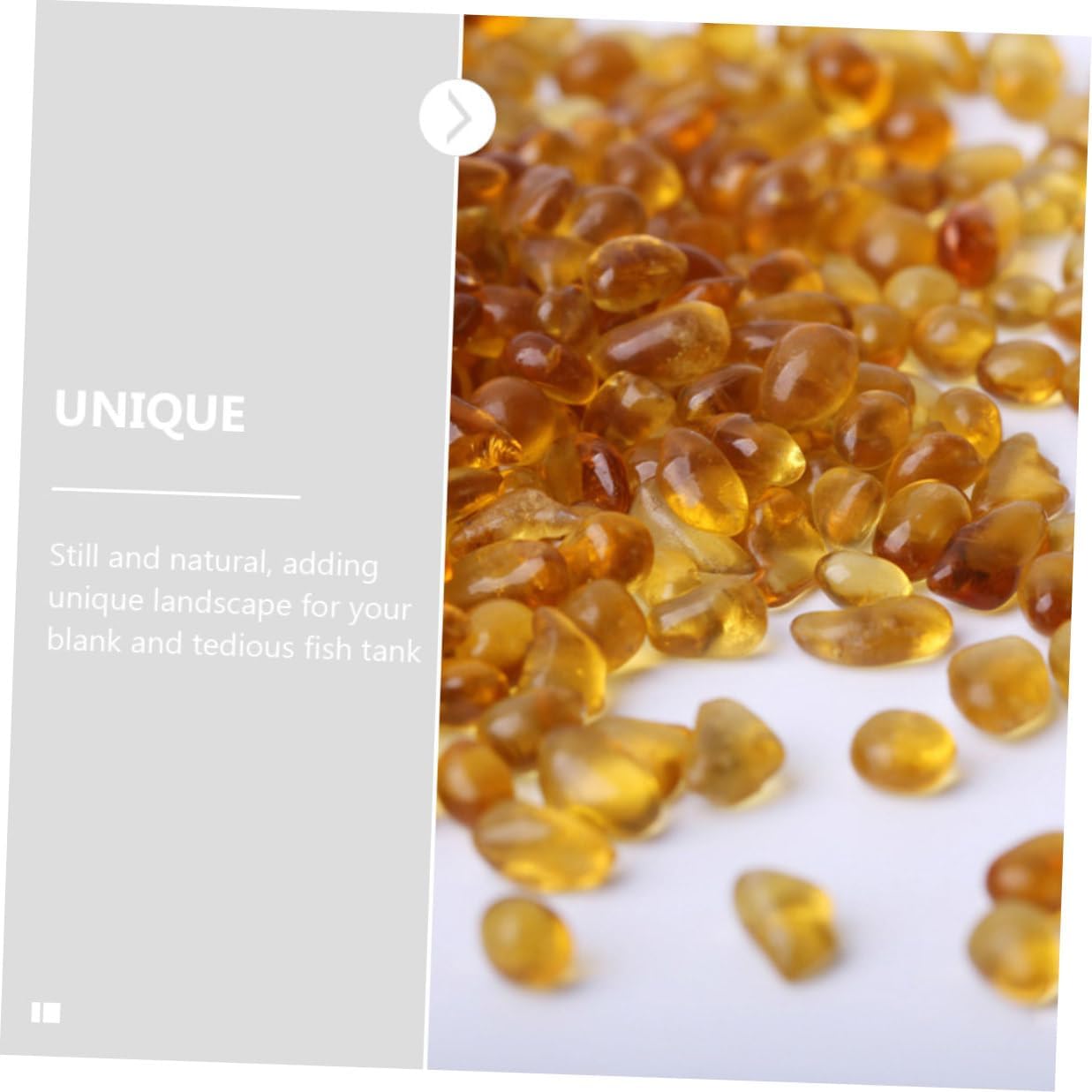 Levemolo 2 Sets Aquarium Gravel and Fish Tank Stones Natural Colored River Pebbles for Terrarium Decor, 250g China Red + 250g Amber Substrate for Indoor Plant and Aquarium Landscaping
